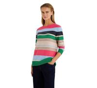 Strickpullover CECIL "Cosy Streifenpullover" Gr. XL (44), rosa (cosy coral melange) Damen Pullover Rundhalspullover Multicolor-Streifenmix (92380327-XL)