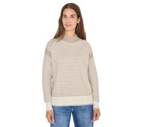 Cecil Damen Struktur-Pullover in Beige, Gr: XL
