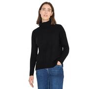 Cecil Damen Struktur Rollkragenpullover in Schwarz, Gr: XXL