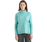 Cecil Damen Struktur-Rollkragenpullover – Blau – Größe XL
