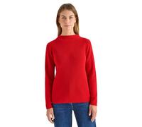 Strickpullover CECIL, Damen, Gr. XXL (46), fiery rot, Strick, Obermaterial: 100% Baumwolle, unifarben, regular fit normal, ohne Ausschnitt, gerader Abschluss, Pullover, mit Struktur (82899817-XXL) fie