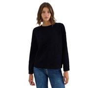 Cecil Strukturmuster Sweatshirt urban Dark Blue L