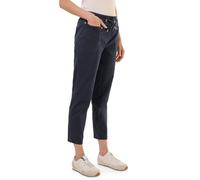 Stoffhose CECIL "Style Chelsea", Damen, Gr. S (38), Länge 28, blau (universal blau), Web, Obermaterial: 98% Baumwolle, 2% Elasthan, unifarben, casual, loose fit 7/8-Länge, Hosen, mit Kordelzug (833143