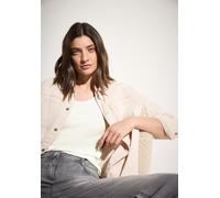 Cecil Damen Top B322820 Basic – Jersey, 100% Baumwolle, Vanilleweiß, Gr. S