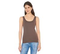Shirttop CECIL "Style Linda", Damen, Gr. S (38), urban taupe, Jersey, Obermaterial: 100% Baumwolle, hüftbedeckend, Rundhals, Tops Shirttop, in Unifarbe (25215446-S) urban taupe