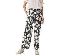 Cecil - Gemusterte Wide Leg Hose grau, S/30