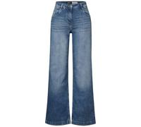 Loose-fit-Jeans CECIL "Style Neele", Damen, Gr. 32, Länge 30, blau (light blau washed), Denim/Jeans, Obermaterial: 71% Baumwolle, 27% Polyester, 2% Elasthan, unifarben, casual, loose fit knöchellang,