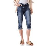 Cecil Jeans-Caprihose in Dunkelblau - 36% | Größe W27/L22 | Damenhosen