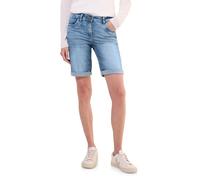 Shorts CECIL "Style Scarlett", Damen, Gr. 30, N-Gr, blau (authentic used wash), Web, Obermaterial: 78% Baumwolle, 20% Polyester, 2% Elasthan, unifarben, casual, slim fit kniefrei, Hosen, Jeans, im 5-P