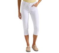 Caprijeans CECIL "Style Toronto", Damen, Gr. 34, N-Gr, weiß, Denim/Jeans, Obermaterial: 78% Baumwolle, 21% Elastomultiester, 1% Elasthan. Futter: 52% Polyester, 48% Baumwolle, unifarben, slim fit 3/4-