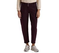 Stoffhose CECIL, Damen, Gr. 34, Länge 28, lila (berry rot), Web, 65% Baumwolle, 33% Lyocell, 2% Elasthan, unifarben, comfort fit knöchelfrei, Hosen Stoffhose, Middle Waist (95894958-34) berry rot