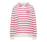 CECIL - Sweatshirt mit Kapuze und Chestprint beetroot pink - Gr. - S