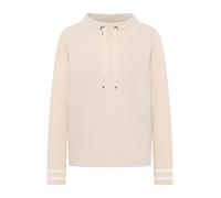 Sweatshirt CECIL, Damen, Gr. L (42), pearl beige, Web, 86% Baumwolle, 9% Polyester, 5% Elasthan, unifarben, normal, hoch geschlossener Ausschnitt, elastischer Bund, Sweatshirts Sweatshirt (26837605-L)