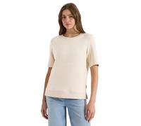CECIL - Kurzarm Sweatshirt mit Wording beige - Gr. - M