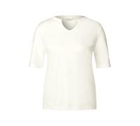 Cecil - T-Shirt im Tunika-Look weiß - Gr. - XS
