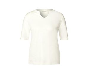 Cecil - T-Shirt im Tunika-Look weiß - Gr. - XS