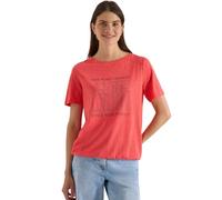 Cecil T-Shirt in Ausbrenner-Optik Coral L