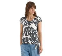 Cecil Blusenshirt Damen Palm Breeze Grün – V-Ausschnitt, mit Knotendetail, Gr. XL (44)