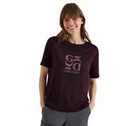Cecil T-Shirt in Leinen-Optik Rich Burgundy S