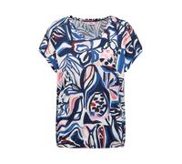 Cecil T-Shirt mit Allover-Print Blau Gr. M