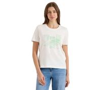 Cecil T-Shirt mit Artwork Vanilla White L
