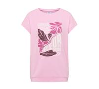 Print-Shirt CECIL, Damen, Gr. XL (44), light blush rose, Web, 48% Baumwolle, 48% Modal, 4% Elasthan, bedruckt, comfort fit normal, U-Boot-Ausschnitt, abgesteppt, Shirts, mit U-Boot-Ausschnitt, Topsell
