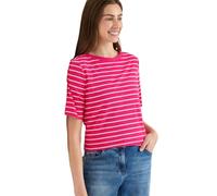 T-Shirt mit Boatneck und Streifen