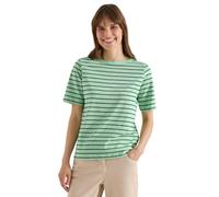 Cecil T-Shirt mit Boatneck und Streifen Juicy Lime L