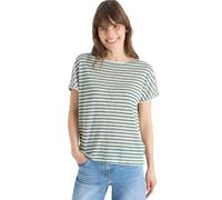 Cecil Damen T-Shirt U-Boot-Ausschnitt mit Streifen 65% Viskose/35% Polyester Größe S