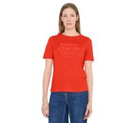 Cecil T-Shirt mit Frontprint Cherry Tomato orange L