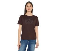 Cecil T-Shirt mit Frontprint Macchiato Brown M