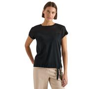 Blusenshirt CECIL, Damen, Gr. XL (44), palm breeze grün, Web, 50% Baumwolle, 50% Modal, unifarben, normal normal, U-Boot-Ausschnitt, abgesteppt, Shirts Blusenshirt, im soften Baumwoll-Mix (41386267-XL