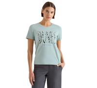 Cecil T-Shirt mit Rundhals und Frontprint Crystal Mint L