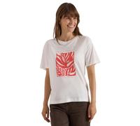 Cecil T-Shirt mit Rundhals und Frontprint Vanilla White L