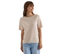 Cecil T-Shirt mit seitlichen Tunnelzügen Pearl beige XXL