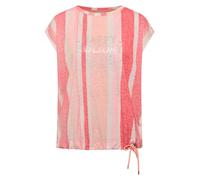 Cecil - T-Shirt mit Streifenmuster orange - Gr. - S