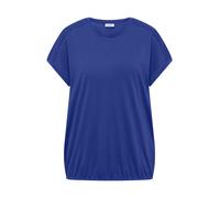 CECIL - T-Shirt mit V-Neck und Spitzendetail deep river blue - Gr. - M