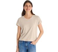 T-Shirt mit V-Neck und Spitzendetail