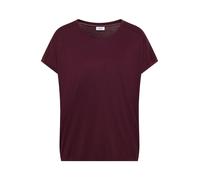Cecil - T-Shirt mit V-Neck und Spitzendetail rot - Gr. - L