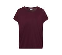 CECIL - T-Shirt mit V-Neck und Spitzendetail sweet grape red - Gr. - M