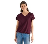 T-Shirt mit V-Neck und Spitzendetail