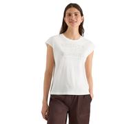 Cecil T-Shirt mit Wording Artwork Vanilla White XL