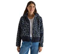 Fellimitatjacke CECIL, Damen, Gr. L (42), bunt (dried olive grün), Web, Obermaterial: 100% Polyester. Futter: 100% Polyester. Wattierung: 100% Polyester, unifarben, hüftlang, Jacken, mit Softshell-Det