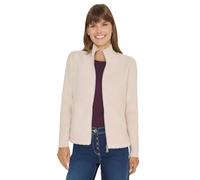 Cecil Damen Teddy-Mix Jacke in Weiß, Gr: XXL