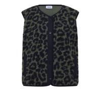 Cecil Damen 2200679 Teddy-Weste mit Softshelldetails und Leo-Muster (1er Pack)