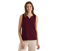 Cecil Top mit Split Neck in Unifarbe