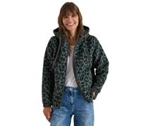 Fellimitatjacke CECIL, Damen, Gr. XL (44), olive night, Plüsch, Oberstoff: 80% Polyester, 20% Wolle. Futter: 100% Polyester. Kapuze: 100% Polyester, comfort fit normal, ohne Ausschnitt, Bündchen, Jack