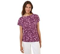 Cecil TOS Minimal AOP Summer Knit T-Shirt Cherry Blossom pink L