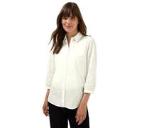 Hemdbluse CECIL, Damen, Gr. XXL (46), weiß (vanilleweiß), Web, Obermaterial: 100% Baumwolle, unifarben, casual, regular fit Po-bedeckend, 3/4-Ärmel Manschette, Blusen, mit Lochstickerei (32114707-XXL)