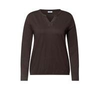 CECIL - TOS Solid Split Neck Tunic 17747_truffle_brown - Gr. - XXL